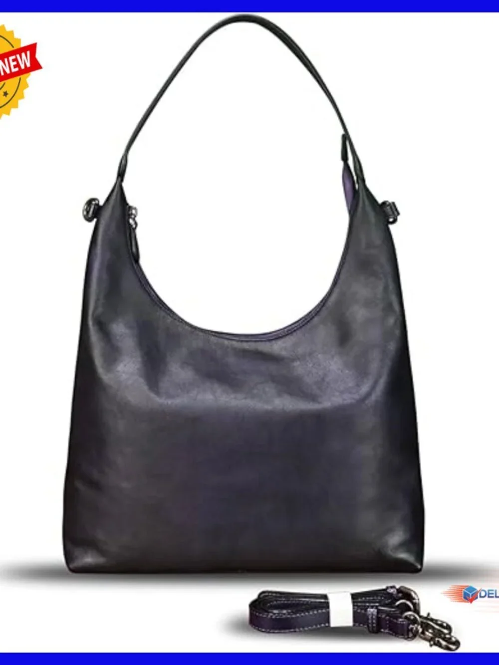 Genuine Leather Hobo Tote Crossbody Shoulder Bag Satchel Purse